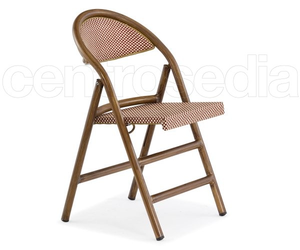 Sorrento Aluminium Folding Wicker Ecorattan Chair