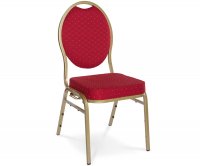 "Louis" Upholstered Steel Chair