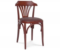 "Milano Ventaglio" Wooden Chair - Padded Seat